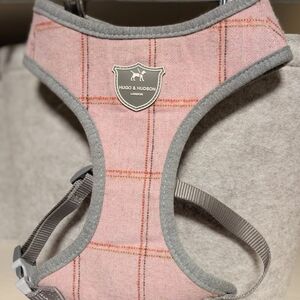 Hugo & Hudson Pink Plaid Dog Harness
